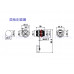 ODVA RJ45-M21 CAT.6 RJ45直通面板插座+防水蓋 M21圓形rj45防水連接器工業乙太網橋接器 防水插頭網路防水接頭